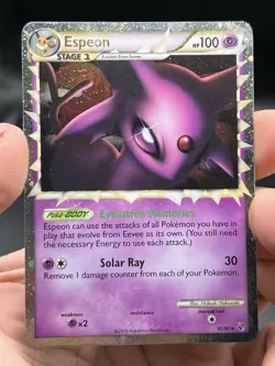 Espeon (Prime) 81/90 Undaunted Holo Ultra Rare Pokemon English MP - Image 3