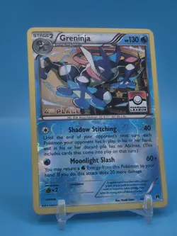 Pokemon TCG Greninja 40/122 Holo 4th Place Pokemon League Stamp Promo NM - Image 2