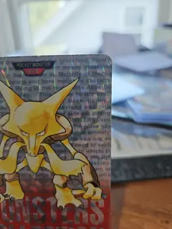 Alakazam #65 Red Prism 1996 Pokemon Carddass - Image 3