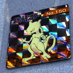 Pokemon Vintage 1996 Japanese Nintendo GB Mini Carddass - Mewtwo & Mew PRISM - Image 4
