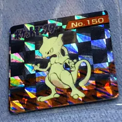 Pokemon Vintage 1996 Japanese Nintendo GB Mini Carddass - Mewtwo & Mew PRISM - Image 5