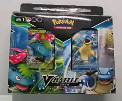 Pokemon V Battle Deck TCG Venusaur V vs. Blastoise V Sealed Box Minor Damage 820650808418 - Image 1