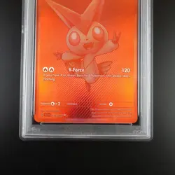 PSA 8 Victini 171/086 Pokemon Black Bolt Full Art Graded - Image 3