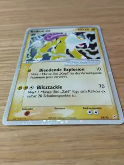 Pokemon TCG Raikou EX Magma vs Aqua Set 92/95 Rare Holo - Image 2
