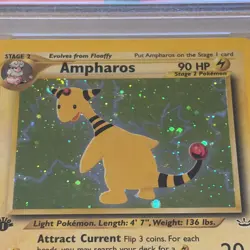 2001 POKEMON NEO REVELATION AMPHAROS - HOLO 1ST ED PSA 7 NM - Image 3