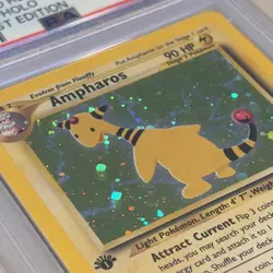 2001 POKEMON NEO REVELATION AMPHAROS - HOLO 1ST ED PSA 7 NM - Image 4
