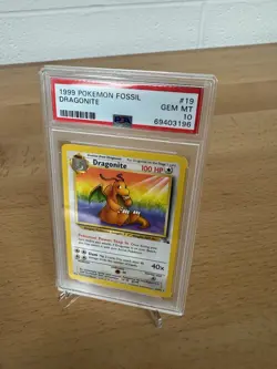 1999 Pokemon Fossil Dragonite #19 - PSA Gem Mint 10 WOTC - Image 2