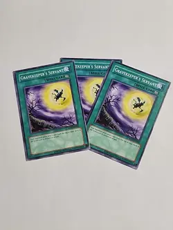 Yugioh TCG Retro Pack 2024 Gravekeeper’s Servant x3 Playset NM - Image 1