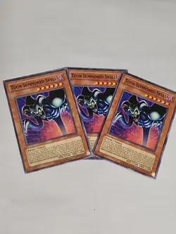 Yugioh 3x Playset Toon Summoned Skull RP01-EN064 Common Retro Pack Reprint NM - Image 1