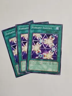 3x Elegant Egotist Playset - RP01-EN029 - Common - Unlimited Edition Yugioh NM - Image 1
