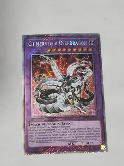 Yugioh! 1x Chimeratech Overdragon RA03-EN166 Platinum Secret Rare 1st Ed NM - Image 1