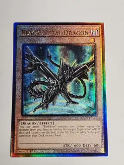 Black Metal Dragon 1st Edition Prismatic Collector's Rare RA04-EN016 Yu-Gi-Oh - Image 1