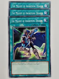 Yu Gi Oh - 3x SDWD-EN022 The Melody of Awakening Dragon - Common - Image 1