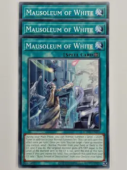 Yu Gi Oh - 3x SDWD-EN023 Mausoleum of White - Common - Image 1