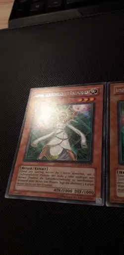 Yu-Gi-Oh! 3x Lumina, Lichtverpflichtete Beschworerin, LODT-DE021, 2. Auflage, EX - Image 2