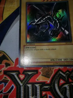 Red-Eyes B. Dragon sdj-001 1st Edition (MP/HP) Ultra Rare Yu-Gi-Oh! - Image 4