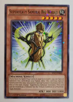 Yu-Gi-Oh! SUPERHEAVY SAMURAI BIG WARAJI Starfoil Rare SP17-EN009 1st Edition 🍒 - Image 2