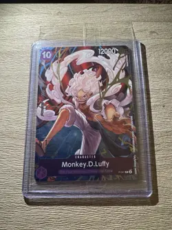 Monkey D Luffy 1st Anniversary Winner Promo Prize Card P-041 One Piece SEALED - Image 1