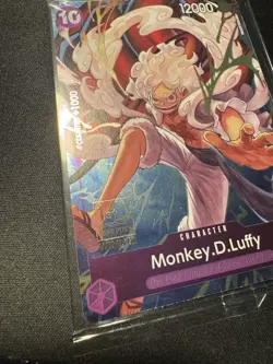 Monkey D Luffy 1st Anniversary Winner Promo Prize Card P-041 One Piece SEALED - Image 2