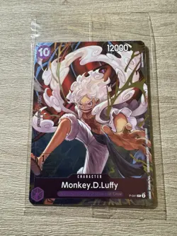 Monkey D Luffy 1st Anniversary Winner Promo Prize Card P-041 One Piece SEALED - Image 3