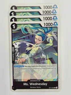 One Piece - 4x OP14-083 Ms. Wednesday - Uncommon - Image 1