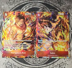 One Piece | Illustration Box Vol. 5 - Portgas.d.ace & Sabo Promos (Pair) - Image 1