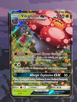 Vileplume GX 4/236 Pokemon Cosmic Eclipse Rare GX Near Mint Card NM 1 - Image 1