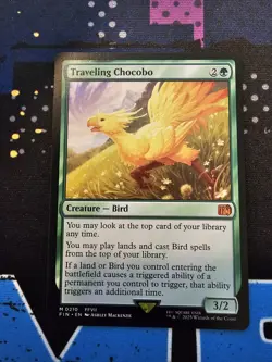 Magic: The Gathering Final Fantasy Traveling Chocobo Regular Card #210 - Image 1