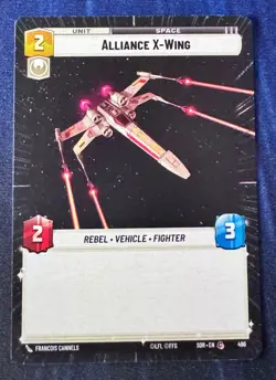 Star Wars Unlimited Spark of Rebellion Alliance X-Wing HYPERSPACE Card - Image 1