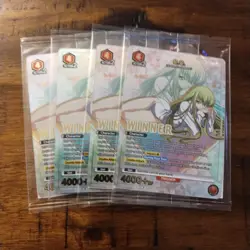 C.C. Winner Union Arena Card Champion Promo English CGH-1-077 Code Geass NM x4 - Image 1