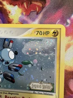 Magneton 22/92 Reverse Holo Rare EX Legend Maker Pokemon Card TCG Stamped NM - Image 2