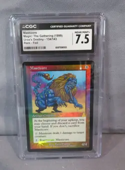 MASTICORE 134/143 Urza's Destiny Rare FOIL 1999 MTG Magic Card CGC 7.5 NM+ - Image 1