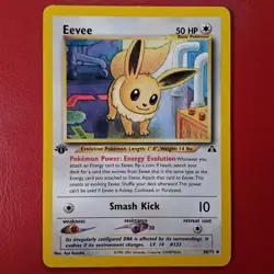 Eevee 38/75 Neo Discovery Regular FIRST EDITION Pokemon Card - Image 1