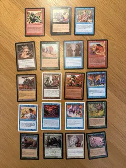 Magic The Gathering Card Lot, Rare GOLD Cards, Early Edition, LOOK! - Image 1