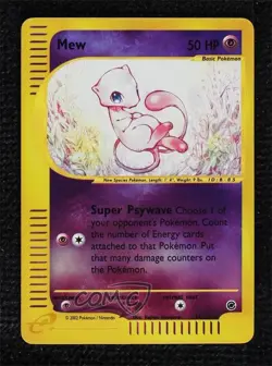 Mew Reverse Foil Pokemon e-Card Series Expedition #19 2002 - Image 1