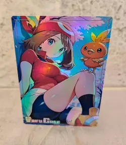 May Trading Card Waifu Goddess Story Anime Girl holo Karte Manga Full Art - Image 1
