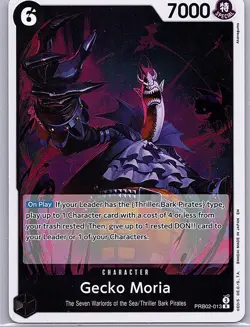 One Piece Card Game Gecko Moria PRB02-013 Rare Foil English Edition NM - Image 1
