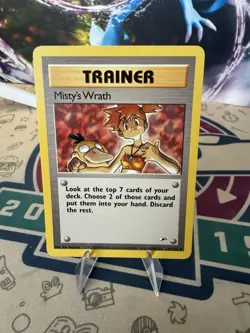 Pokemon Card Misty's Wrath #114/132 Gym Heroes Unlimited Edition - Image 1