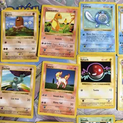 1999 Pokemon TCG Base Set Shadowless Lot 28 Cards No Duplicates - Image 2