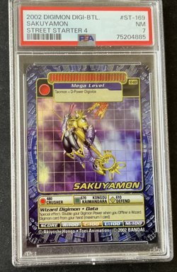 PSA 7 SAKUYAMON Holo Foil Digi-Battle Street Starter 4 ST-169 Digimon 2002 Card - Image 3