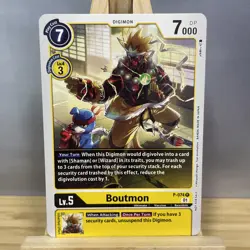 Digimon Card Game - Boutmon P-074 - Promo - LP - X Record - Non-Holo - Image 1