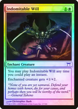 Indomitable Will FOIL Champions of Kamigawa PLD White Common CARD ABUGames - Image 1