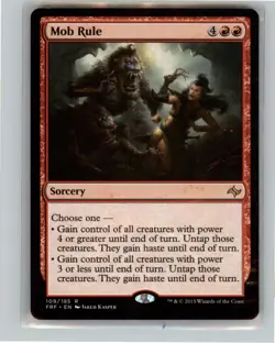 MTG Mob Rule R Fate Reforged 109 LP Magic The Gathering - Image 1