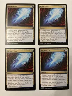 4 x No More Lies - Murders at Karlov Manor - NM-Mint - MTG pack fresh nm - Image 1