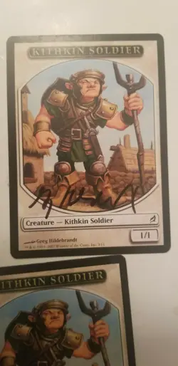 Kithkin Soldier token X1 SIGNED Magic the Gathering MTG - Image 2