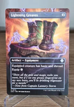 MTG: Lightning Greaves (Borderless) Commander: the Lost Caverns of Ixalan - Image 1