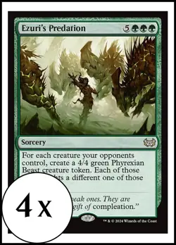 MTG - 4 x Ezuri's Predation - Duskmourn Commander - Playset 4x x4 - Image 1