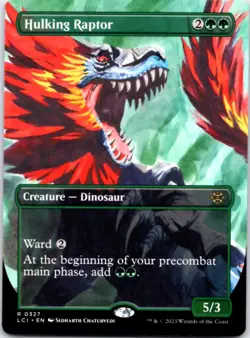 Hulking Raptor (Borderless) The Lost Caverns of Ixalan, 327 NM - Image 1