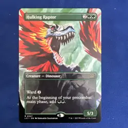 Hulking Raptor (Borderless) The Lost Caverns of Ixalan Regular - Image 1