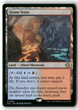 Steam Vents Lorwyn Eclipsed Magic MTG NM Regular - Image 1